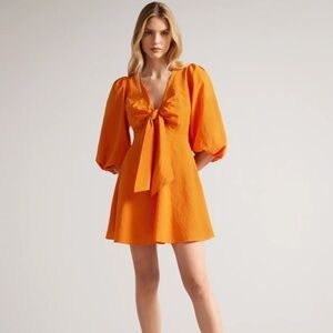 Ted Baker Jozelyn Bow Front Mini Dress NWT